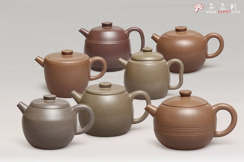 紫砂壶图片：蜀山七侠 - 宜兴紫砂壶网