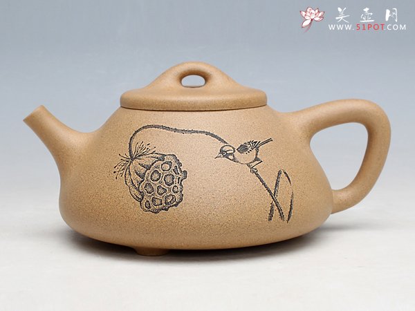 紫砂壶图片：子冶石瓢 - 宜兴紫砂壶网