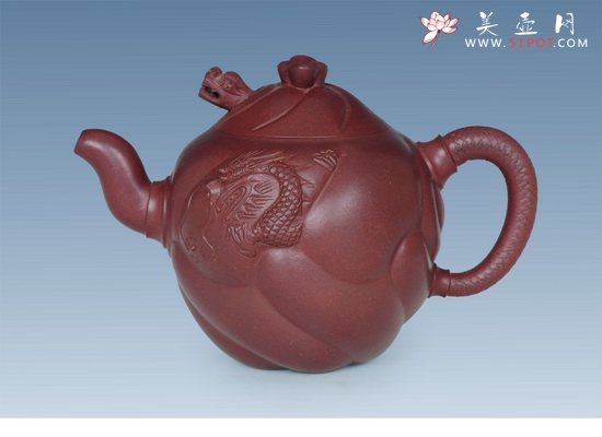 紫砂壶图片：鱼化龙5 - 宜兴紫砂壶网