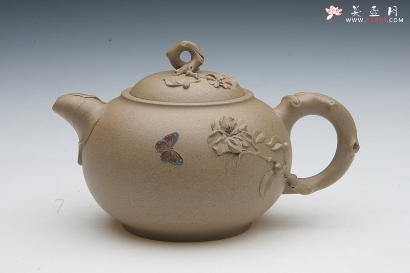 紫砂壶图片：蝶恋花 - 宜兴紫砂壶网