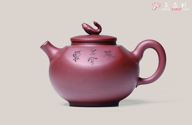 紫砂壶图片：年年有余 - 宜兴紫砂壶网