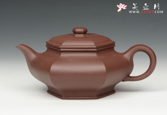 紫砂壶图片：六方 - 宜兴紫砂壶网