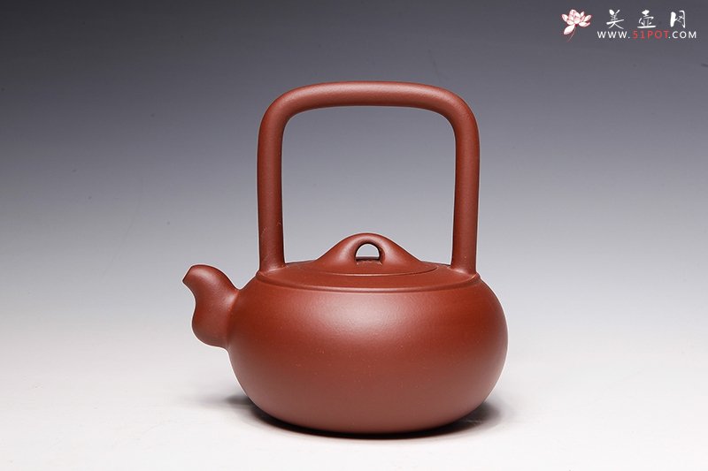 紫砂壶图片：光明提梁壶 - 宜兴紫砂壶网