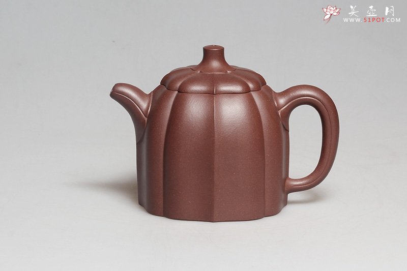 紫砂壶图片：筋纹秦权 - 宜兴紫砂壶网