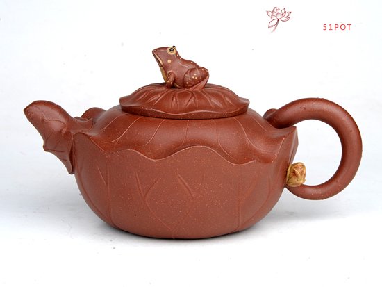 紫砂壶图片：青蛙荷叶 - 宜兴紫砂壶网