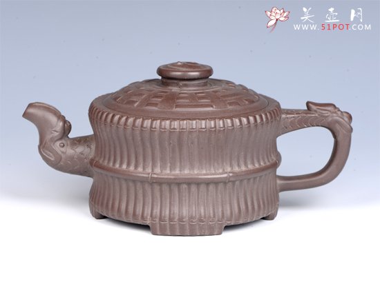 紫砂壶图片：- 龙头一捆竹 - - 宜兴紫砂壶网