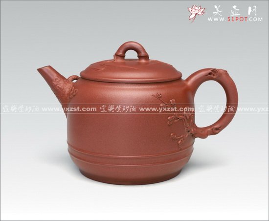 紫砂壶图片：松竹梅1 - 宜兴紫砂壶网