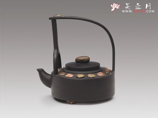 紫砂壶图片：雨花提梁 - 宜兴紫砂壶网