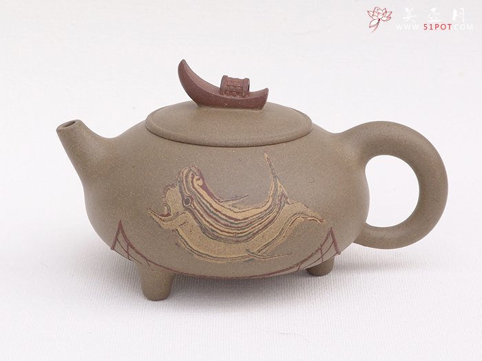 紫砂壶图片：渔舟唱晚 - 宜兴紫砂壶网