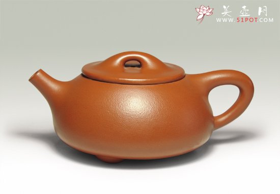 紫砂壶图片：朱泥石瓢 - 宜兴紫砂壶网