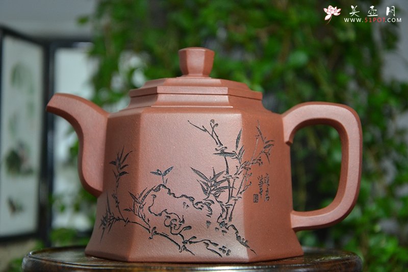 紫砂壶图片：六方金钟 - 宜兴紫砂壶网