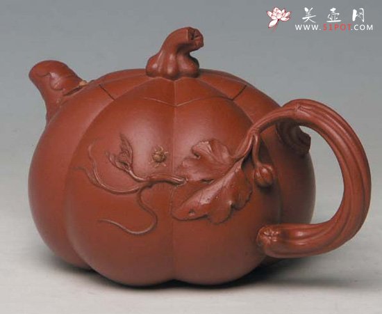紫砂壶图片：南瓜壶 - 宜兴紫砂壶网