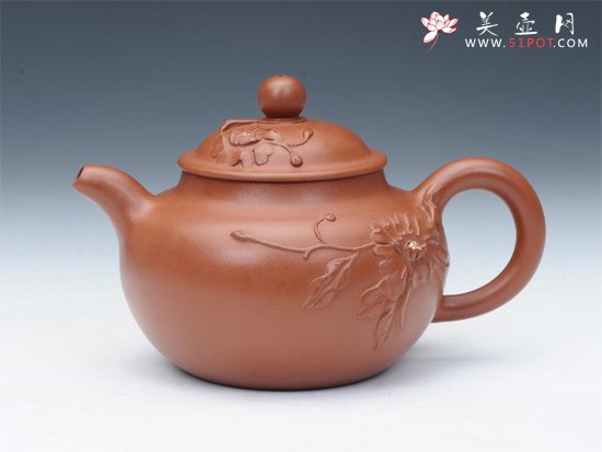 紫砂壶图片：菊花 - 宜兴紫砂壶网