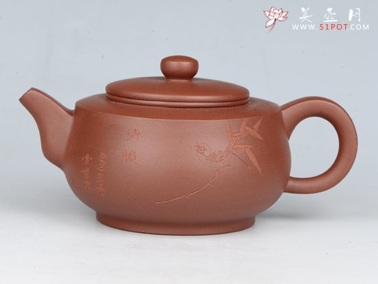 紫砂壶图片：福韵 容量：200cc  泥料：紫泥 - 宜兴紫砂壶网