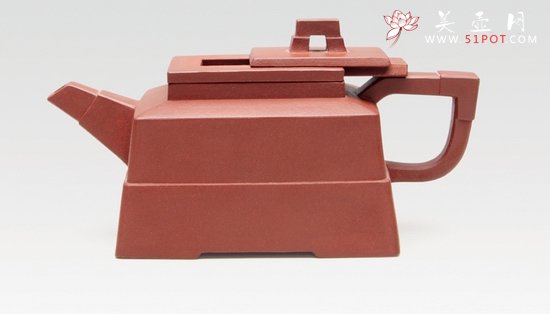 紫砂壶图片：四方抽盖 - 宜兴紫砂壶网