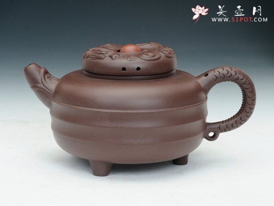 紫砂壶图片：双龙戏珠 - 宜兴紫砂壶网