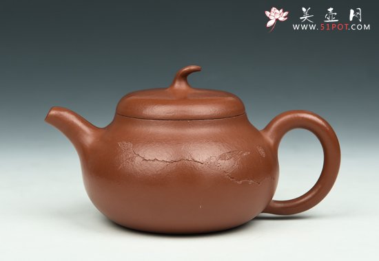 紫砂壶图片：矮茄段 - 宜兴紫砂壶网