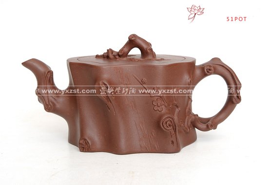 紫砂壶图片：梅桩<周寅福 - 宜兴紫砂壶网