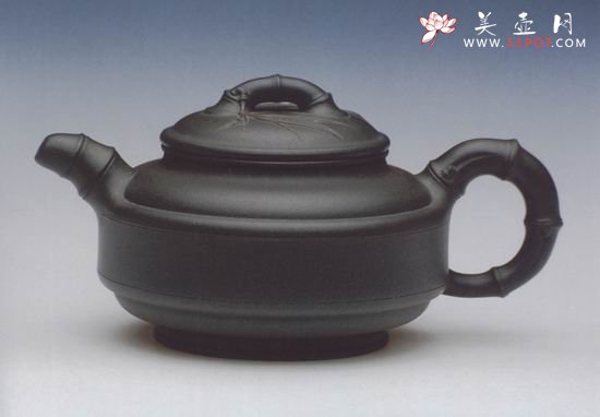 紫砂壶图片：双线竹古 - 宜兴紫砂壶网