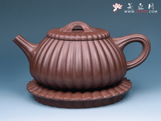 紫砂壶图片：筋囊石瓢 - 宜兴紫砂壶网