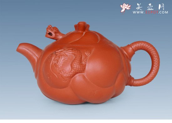 紫砂壶图片：鱼化龙6 - 宜兴紫砂壶网