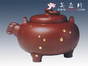 紫砂壶图片：三羊开泰 - 宜兴紫砂壶网