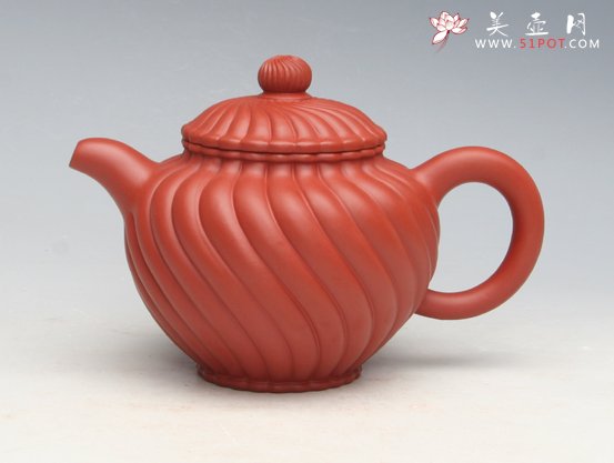 紫砂壶图片：朱泥转菊 副本 - 宜兴紫砂壶网