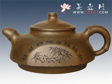 紫砂壶图片：清音第三届太博会银奖 - 宜兴紫砂壶网