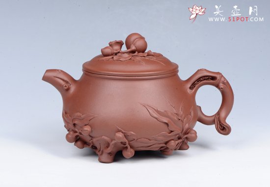 紫砂壶图片：盛桃壶 - 宜兴紫砂壶网