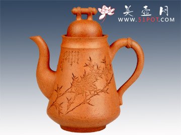 紫砂壶图片：太白醉酒徐秉方铭 - 宜兴紫砂壶网