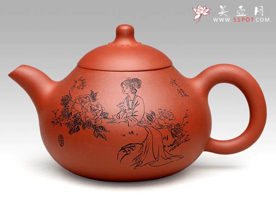 紫砂壶图片：玉乳  泥料：原矿清水泥  容量：300CC - 宜兴紫砂壶网