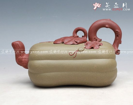 紫砂壶图片：冬瓜 - 宜兴紫砂壶网