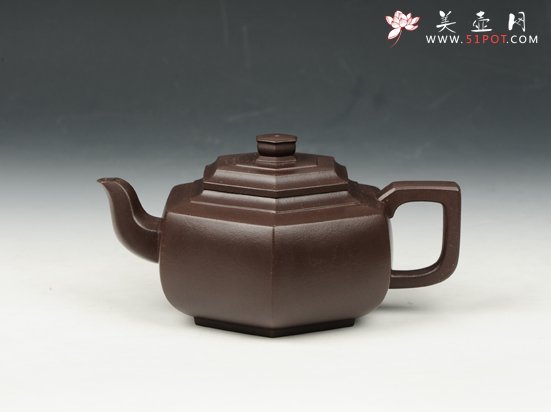 紫砂壶图片：雪华壶 380cc 原矿；老紫泥 - 宜兴紫砂壶网