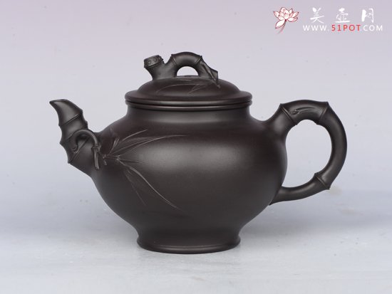 紫砂壶图片：笑樱竹节 - 宜兴紫砂壶网