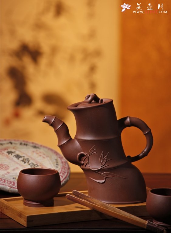 紫砂壶图片：竹林三杰系列 - 宜兴紫砂壶网