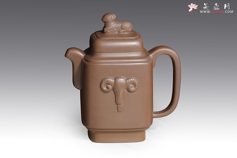 紫砂壶图片：三羊开泰 - 宜兴紫砂壶网