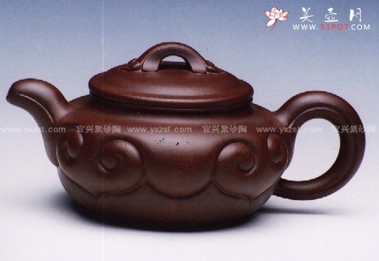 紫砂壶图片：仿古如意 - 宜兴紫砂壶网