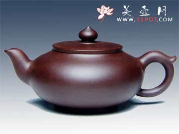 紫砂壶图片：扁樱 - 宜兴紫砂壶网