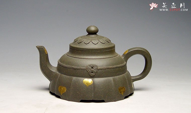 紫砂壶图片：裙花壶 - 宜兴紫砂壶网