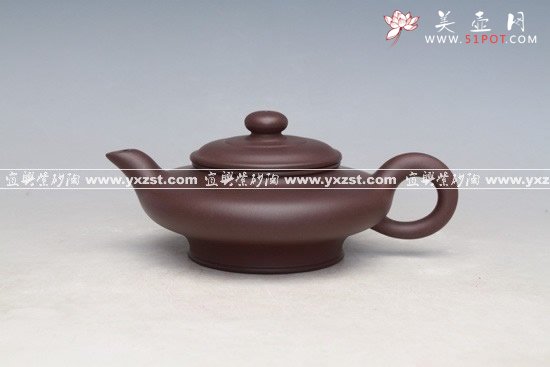 紫砂壶图片：虚扁 - 宜兴紫砂壶网