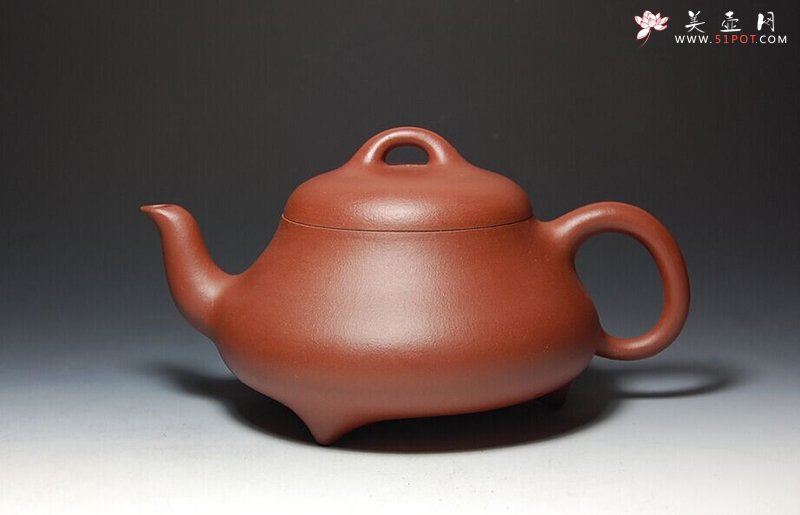 紫砂壶图片：三弯石瓢 - 宜兴紫砂壶网