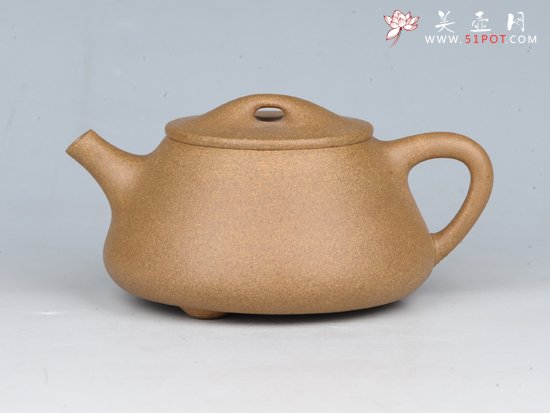 紫砂壶图片：石瓢（全手工） 容量：200cc  泥料：老段泥 - 宜兴紫砂壶网