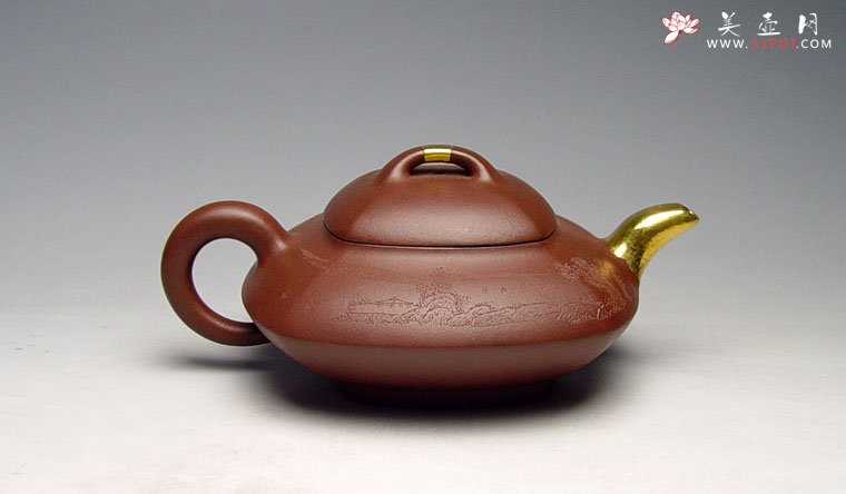 紫砂壶图片：四方合欢壶 - 宜兴紫砂壶网