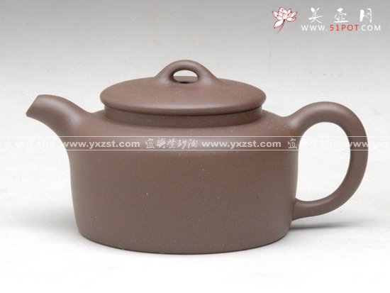 紫砂壶图片：平盖莲子 - 宜兴紫砂壶网