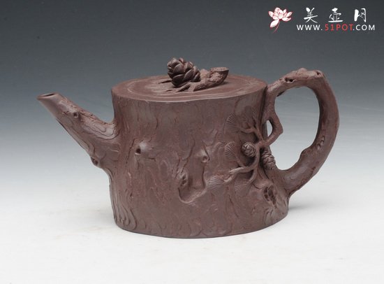紫砂壶图片：松段 - 宜兴紫砂壶网