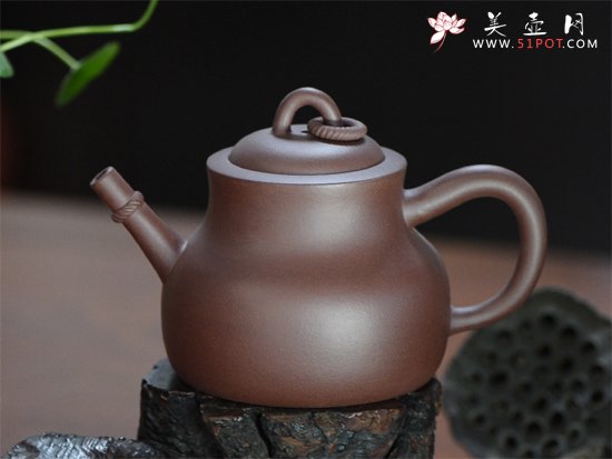 紫砂壶图片：玉璧双环 - 宜兴紫砂壶网