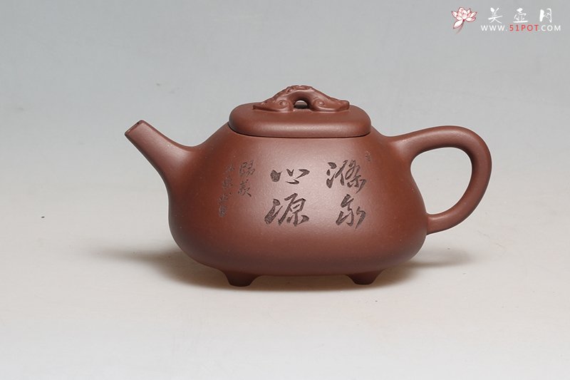 紫砂壶图片：四方石瓢 - 宜兴紫砂壶网