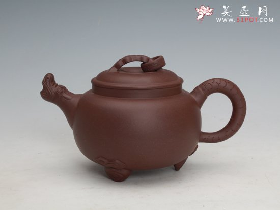 紫砂壶图片：祥瑞环龙 - 宜兴紫砂壶网