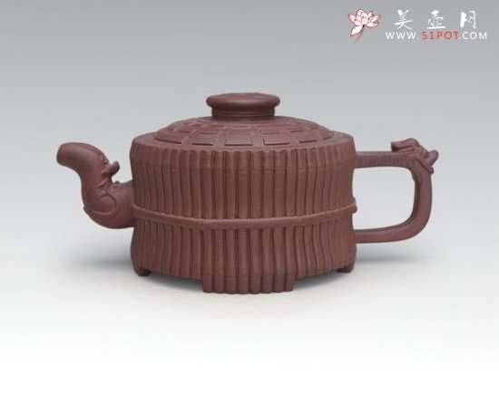 紫砂壶图片：龙头一捆竹 - 宜兴紫砂壶网