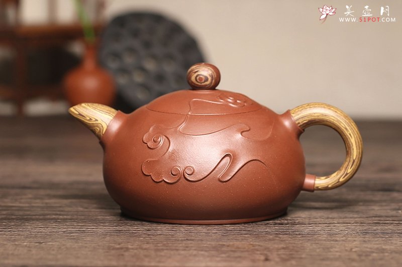 紫砂壶图片：祥云系列 底槽清 绞泥 - 宜兴紫砂壶网